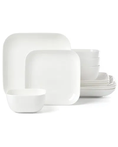 Lenox Studio 1414 Curve 12pc Dinnerware Set For 4 In White