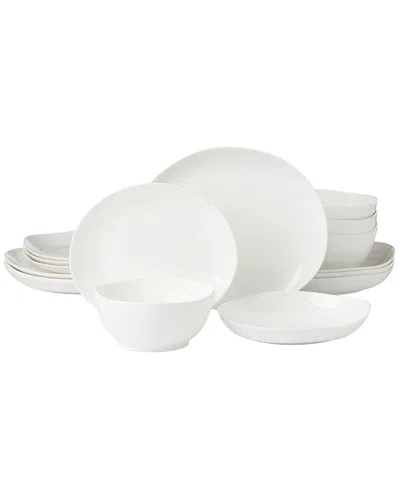 Lenox Studio 1414 Curve 16pc Dinnerware Set In White