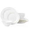 Lenox Studio 1414 Rimmed 12pc Dinnerware Set In White