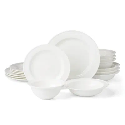 Lenox Studio 1414 Rimmed 16 Piece Dinnerware Set In White