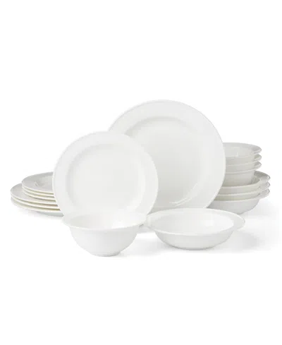 Lenox Studio 1414 Rimmed 16-pc. Dinnerware Set, Service For 4 In White