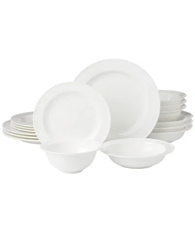 Lenox Studio 1414 Rimmed 16pc Dinnerware Set In White