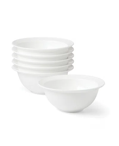 Lenox Studio 1414 Rimmed All-purpose Bowls, Set Of 6 In White