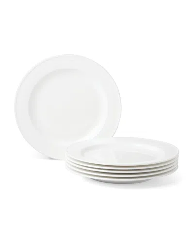 Lenox Studio 1414 Rimmed Dinner Plates, Set Of 6 In White