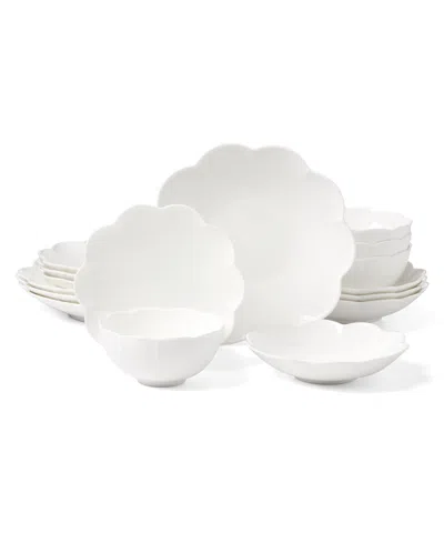 Lenox Studio 1414 Scallop 16-pc. Dinnerware Set, Service For 4 In White