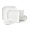 Lenox Studio 1414 Square 12 Piece Dinnerware Set In White