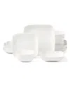 Lenox Studio 1414 Square 16-pc. Dinnerware Set, Service For 4 In White