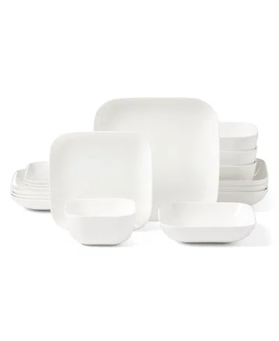 Lenox Studio 1414 Square 16-pc. Dinnerware Set, Service For 4 In White