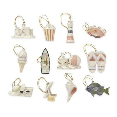 Lenox Summer 12-piece Mini Ornament Set In White,orange,green,blue
