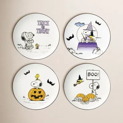 Lenox The Great Pumpkin Accent Plates, Set Of 4 In White