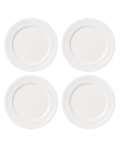Lenox Tin Can Alley 4 Degree Accent Plates, Set Of 4 In White