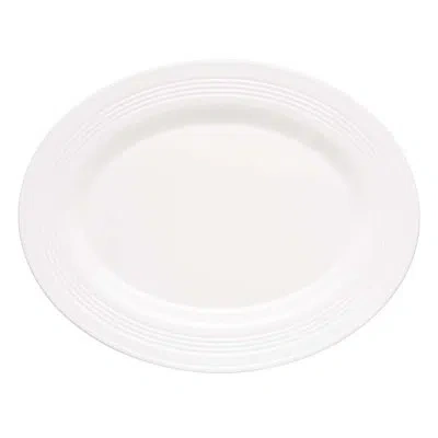 Lenox Tin Can Alley Oval Platter In White