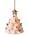 Lenox Treasured Traditions Pink Led Tree Ornament In Ivory