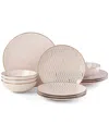 Lenox Trianna Blush 12pc Dinnerware Set In Pink