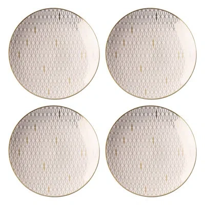 Lenox Set Of 4 Trianna Salad Plates In Pink