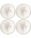Lenox Trianna Salaria Coupe Salad Plates, Set Of 4 In White