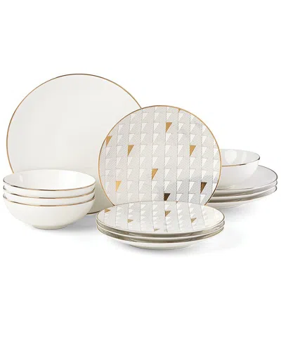 Lenox Trianna White 12pc Dinnerware Set