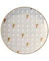 Lenox Trianna White Gold Salad Plate In White
