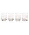 Lenox Set Of 4 Tuscany Classics Double Old Fashioned Glasses In Clear
