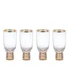 Lenox Set Of 4 Tuscany Classics Frost All-purpose Glasses In Clear