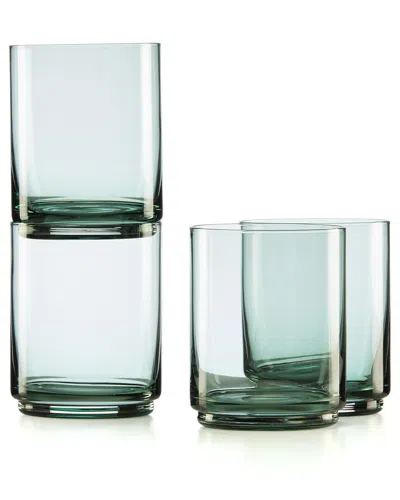 Lenox Tuscany Classics Green Stackable 4pc Tall Glasses