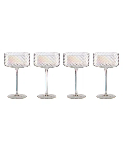 Lenox Tuscany Classics Iridescent Coupes, Set Of 4 In Clear