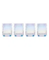 Lenox Tuscany Classics Iridescent Double Old Fashioned Glasses, Set Of 4 In Clear