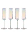 Lenox Tuscany Classics Iridescent Flutes, Set Of 4 In Clear