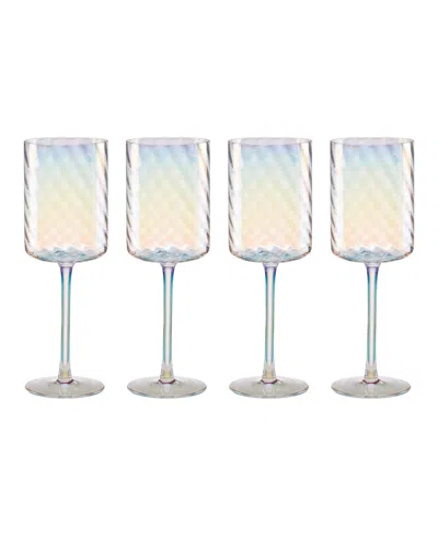 LENOX TUSCANY CLASSICS IRIDESCENT WHITE WINE GLASS, SET OF 4