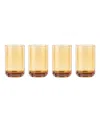 Lenox Tuscany Classics Stackable Cooler Glasses, Set Of 4 In Orange
