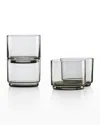 Lenox Tuscany Classics Stackable Short Glasses, Set Of 4 In Transparent