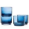 Lenox Set Of 4 Tuscany Classics Stackable Short Glasses In Blue