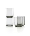 Lenox Set Of 4 Tuscany Classics Stackable Short Glasses In Black