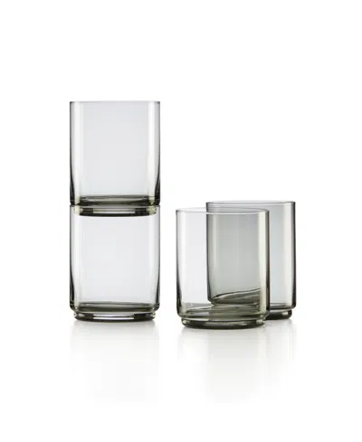 Lenox Tuscany Classics Stackable Tall Glasses Set, 4 Piece In Black