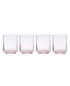 Lenox Tuscany Classics Stackable Short Glasses, Set Of 4 In Pink