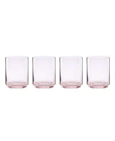 Lenox Tuscany Classics Stackable Short Glasses, Set Of 4 In Pink