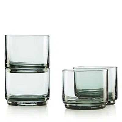 Lenox Tuscany Classics Stackables Short Glasses, Set Of 4 In Green