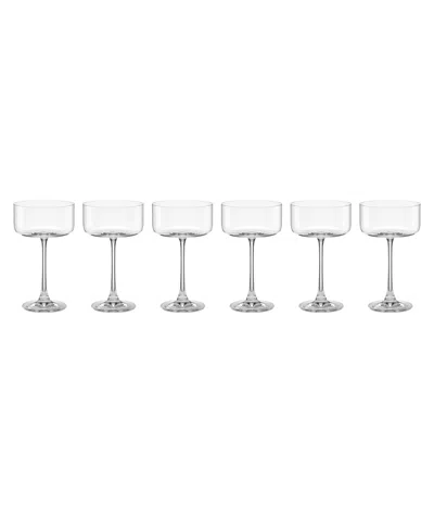 Lenox Tuscany Classics Angled Optic Coupes, Set Of 6 In Clear