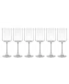 Lenox Tuscany Classics Straight White Wine Glasses, Set Of 6 In Clear