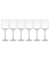 Lenox Tuscany Classics Straight White Wine Glasses, Set Of 6 In Clear