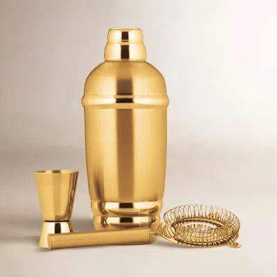 Lenox Tuscany Metal Classics Gold Cocktail Shaker