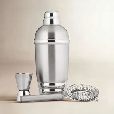 Lenox Tuscany Metal Shaker & Strainer Set In Silver