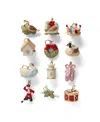 Lenox Twelve Days Of Christmas 12 Piece Ornament Set In Red  Green And No Color