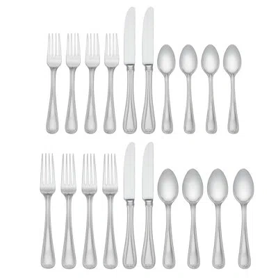 Lenox Vintage Jewel 20 Piece 18/10 Stainless Steel Flatware Set, Service For 4