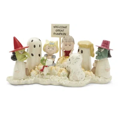 Lenox Welcome Great Pumpkin Figurine In Cream