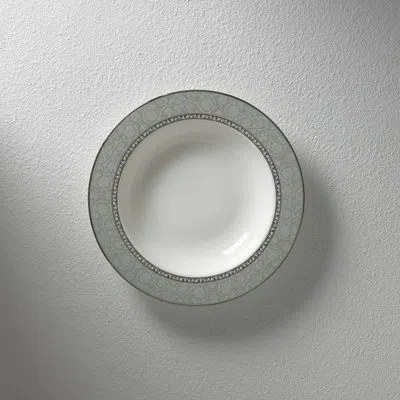 Lenox Westmore 12 Oz. Pasta/soup Bowl In White;gray