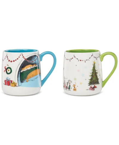 Lenox Whoville Grinch Fireplace Mugs, Set Of 2 In Multi