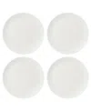 Lenox Wicker Creek Accent Plates, Set Of 4 In White