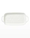 Lenox Wicker Creek Handled Tray In White