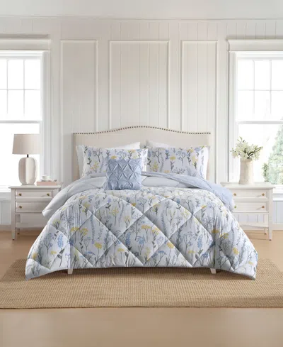 Lenox Wildflower 3-piece Comforter Set, Twin In Blue